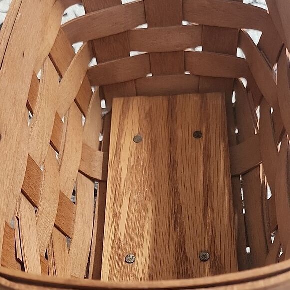 1993 Longaberger Woven Cradle  Basket - Picture 8 of 9